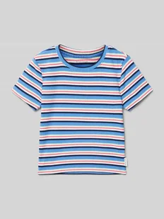 T-shirt w paski - Koszulki dla dziewczynek - miniaturka - grafika 1