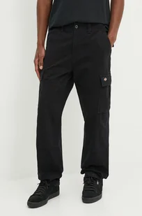 Dickies spodnie bawełniane JOHNSON kolor czarny w fasonie cargo DK0A4YF2 - Spodnie męskie - miniaturka - grafika 1