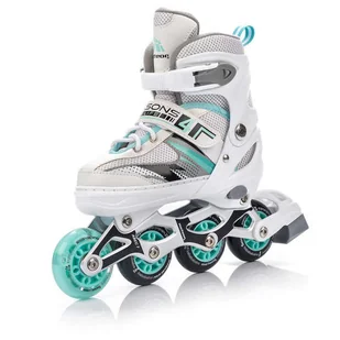 Rolki Regulowane Meteor 4w1 Seasons Minth LED 2022 - 34-37 - Rolki - miniaturka - grafika 1