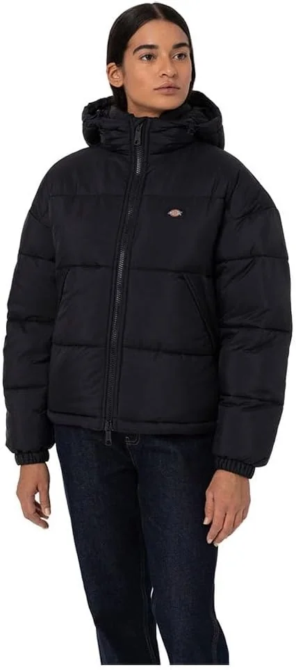 DICKIES KURTKA DAMSKA CZARNA PUCHOWA ZIMOWA DŁUGI RĘKAW M 12DA