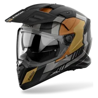 Kaski motocyklowe - Kask Adventure Airoh Bandit Złoty matowyM - miniaturka - grafika 1