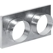 Akcesoria kominkowe - Przyłącze Do Kratki 22X37 Fi125X2 - miniaturka - grafika 1