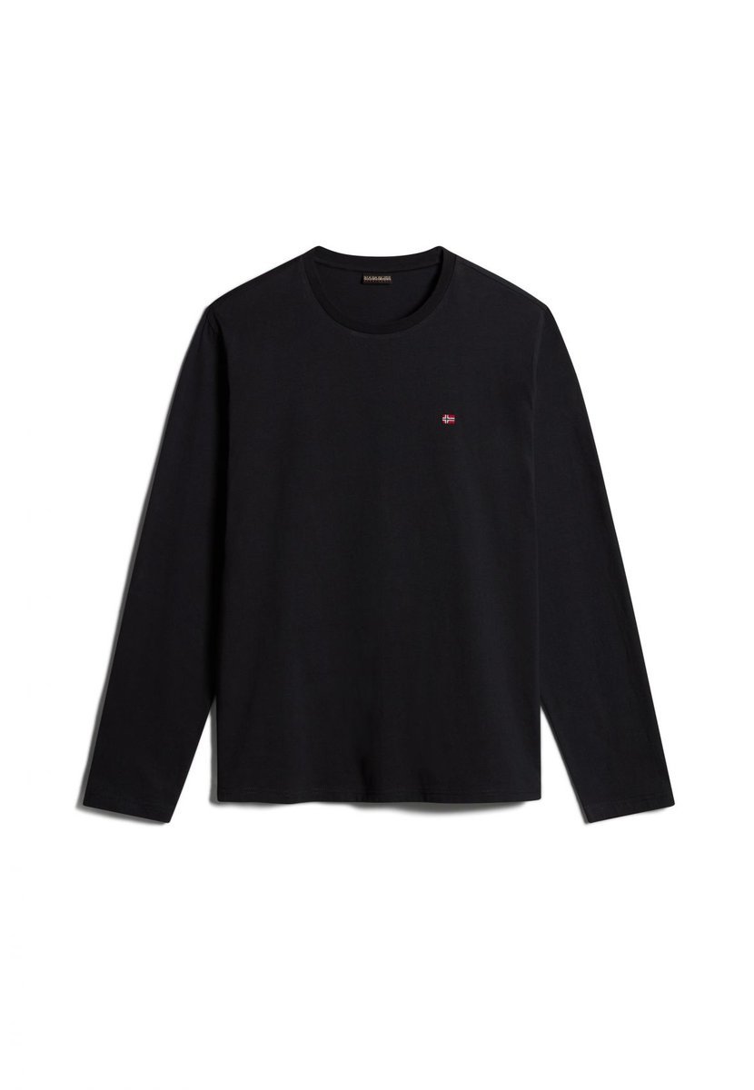 t-shirt mężczyzna napapijri salis ls - np0a4hn7 0411 black