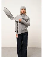 Apaszki i szaliki damskie - Just Cashmere Kaszmirowy szal "Spencer" w kolorze szarym - 200 x 30 cm - miniaturka - grafika 1