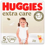 Pieluchy - HUGGIES Extra Care Mega 5 (11-25kg) pieluchy 100 szt - miniaturka - grafika 1