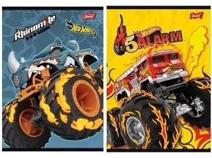 Zeszyt A5 16k linia podwójna dwukolorowa laminowany MATTEL HOT WHEELS - Zeszyty szkolne - miniaturka - grafika 1