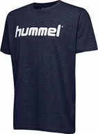 Bluzy męskie - Hummel HMLGO T-Shirt męski S/S, bawełniany, z logo, niebieski, xl - miniaturka - grafika 1