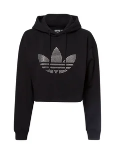 adidas Originals Damski sweter z kapturem Kobiety czarny jednolity, S - Swetry damskie - miniaturka - grafika 1