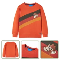 Bluzy dla dziewczynek - Bluza dziecięca - pomarańczowa - 116 - Bluza Dla Dziecka - miniaturka - grafika 1