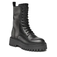 Botki damskie - Trapery Gino Rossi 8042 Czarny - GINO ROSSI - miniaturka - grafika 1