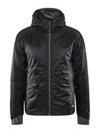 Kurtki męskie - Craft ADV EXPLORE LIGHTWEIGHT lekka kurtka męska M | czarna | pakowalna kurtka outdoorowa męska | izolacja PrimaLoft | 2 kieszenie zapinane na zamek błyskawiczny | kaptur | wstawki ze stretchu | - miniaturka - grafika 1