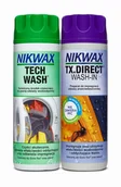 Akcesoria obuwnicze - Zestaw do pielęgnacji odzieży i sprzętu outdoor Nikwax Tech Wash TX.Direct 2 x 300 ml - miniaturka - grafika 1