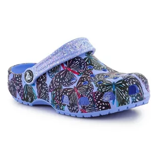 Buty dla dziewczynek - Klapki Crocs Classic Butterfly Clog Jr 208297-5Q7 - grafika 1