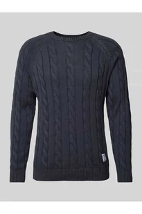 Sweter z dzianiny ze ściegiem warkoczowym model Camdem - Pepe Jeans - Swetry męskie - miniaturka - grafika 1