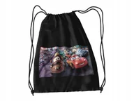 Torby szkolne - WOREK DO SZKOŁY WF/BUTY CZERWONE AUTO AUTA + IMIĘ - miniaturka - grafika 1