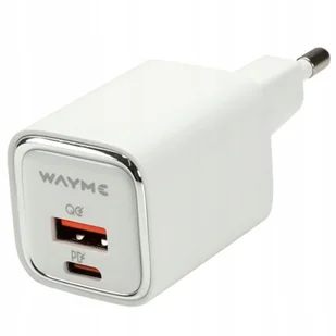 WAYME Ładowarka sieciowa 30W USB-C PD + QC3.0 - Ładowarki do telefonów - miniaturka - grafika 1