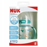 Butelki dla niemowląt - NUK KUBEK BUTELKA NIEKAPEK 150ml 6m+ Z UCHWYTEM WSKAŹNIK TEMPERATURY - miniaturka - grafika 1