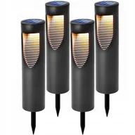 Lampy ogrodowe - 4x Lampa Solarna Ogrodowa LED Wbijana Stojąca Słupek 45cm 4000K IP64 z Czujnikiem Zmierzchu - miniaturka - grafika 1