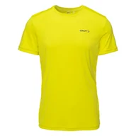 Koszulki męskie - Męska Koszulka z krótkim rękawem CRAFT CORE ESSENCE SS TEE M 1912451-503000 – Żółty - miniaturka - grafika 1