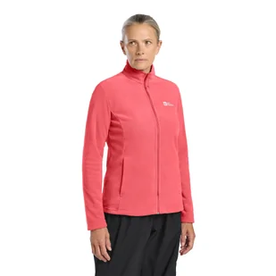 Damska bluza polarowa Jack Wolfskin TAUNUS FZ W sunset coral - XS - Bluzy damskie - miniaturka - grafika 1