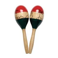 Instrumenty perkusyjne - Marakas czerwono-zielony M1 25cm/INNY - miniaturka - grafika 1