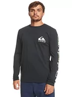 Koszulki męskie - Quiksilver Koszulka podstawowa, męska, czarna, M - miniaturka - grafika 1