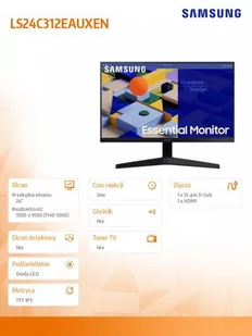 Samsung LS24C312EAUXEN - Monitory - miniaturka - grafika 16