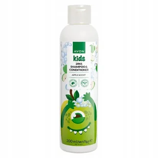 Avon Kids 2w1 Apple Scent szampon i odżywka dla dzieci - jabłko - 200ml - Kosmetyki kąpielowe dla dzieci - miniaturka - grafika 1