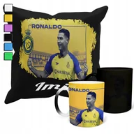 Gadżety dla niej i dla niego - ZESTAW KUBEK MAGICZNY ZMIENIAJĄCY KOLOR + POSZEWKA RONALDO AL-NASSR+ IMIĘ - miniaturka - grafika 1