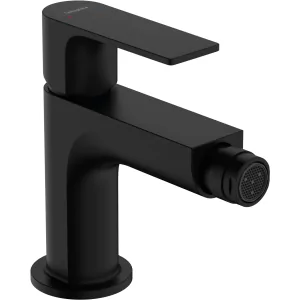 HANSGROHE 72213670 Rebris E Jednouchwytowa bateria bidetowa z metalowym kompletem odp?ywowym Czarny Matowy - Baterie bidetowe - miniaturka - grafika 1