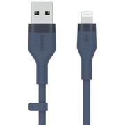 Kable USB - Belkin USB-A Lightning Silicone 2m Blue - miniaturka - grafika 1