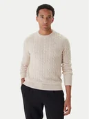 Swetry męskie - Kappa Sweter 63111DW Beżowy Regular Fit - miniaturka - grafika 1