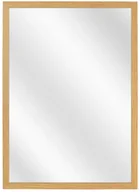 Lustra - Prostokątne lustro w drewnianej ramie dąb D7-W23 - miniaturka - grafika 1