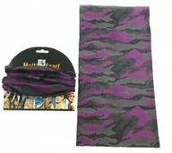 Apaszki i szaliki damskie - Chusta komin MORO na twarz wielofunkcyjna uniwersalna FIOLET - miniaturka - grafika 1