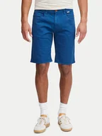 Spodenki męskie - Blend Szorty materiałowe 20716713 Granatowy Slim Fit - miniaturka - grafika 1