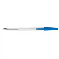 Długopisy - Q-CONNECT Długopis z wymiennym wkładem 0,7mm (linia), niebieski KF34043 - miniaturka - grafika 1