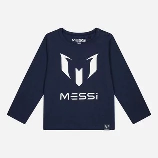 Bluzki dla chłopców - Koszulka z długim rękawem dla dzieci Messi S49318-2 86-92 cm Granatowa (8720815172984) - grafika 1