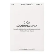Maseczki do twarzy - One Thing Cica Soothing Maseczka łagodząca w płachcie, 5 x 25 ml - miniaturka - grafika 1