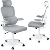 Fotele i krzesła biurowe - Fotel biurowy z mikrosiatki Sofotel Formax szary - miniaturka - grafika 1