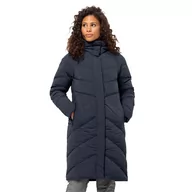 Płaszcze damskie - Damski płaszcz puchowy Jack Wolfskin MARIENPLATZ COAT W night blue - XS - miniaturka - grafika 1