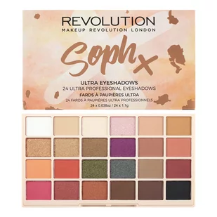 Makeup Revolution Soph X - Ultra Eyeshadow Palette - Paleta 24 cieni do powiek MAKUP2DPO - Cienie do powiek - miniaturka - grafika 3