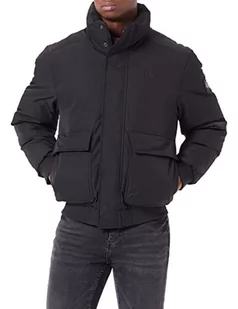 Calvin Klein Jeans Męska kurtka bomberka niepuchowa, Ck czarny, XL - Kurtki męskie - miniaturka - grafika 1