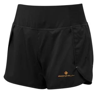 RONHILL Spodenki biegowe damskie TECH REVIVE SHORT black/spice - Spodnie sportowe damskie - miniaturka - grafika 1