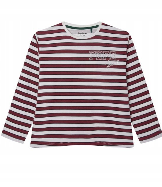 PEPE JEANS BLUZKA DZIEWCZĘCA PASY Z CEKINAMI MIEJSKA 176 KYB