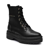 Botki damskie - Tommy Hilfiger Skórzane trapery - miniaturka - grafika 1