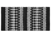 Dywany - Beliani Dywan skórzany 80 x 150 cm czarny z beżowym SOKUN - miniaturka - grafika 1