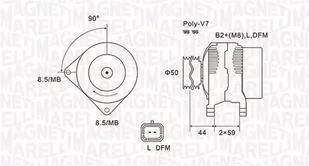 Alternator Magneti Marelli 063731827010 - Alternatory - miniaturka - grafika 1