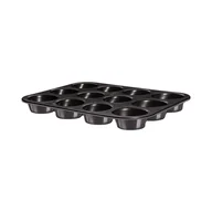 Formy do ciast - Forma do pieczenia muffinek CARBON PRO, 35 x 26,5 x 3 cm, szara - miniaturka - grafika 1