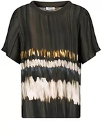 Bluzki damskie - GERRY WEBER Damska bluzka 860022-31411, zielona/ecru/biała, nadruk, 40 - miniaturka - grafika 1