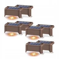Lampy ogrodowe - Lampa Solarna Narożna Panel 8 SZT LED Do Ogrodu Czujnik Zmierzchu - miniaturka - grafika 1